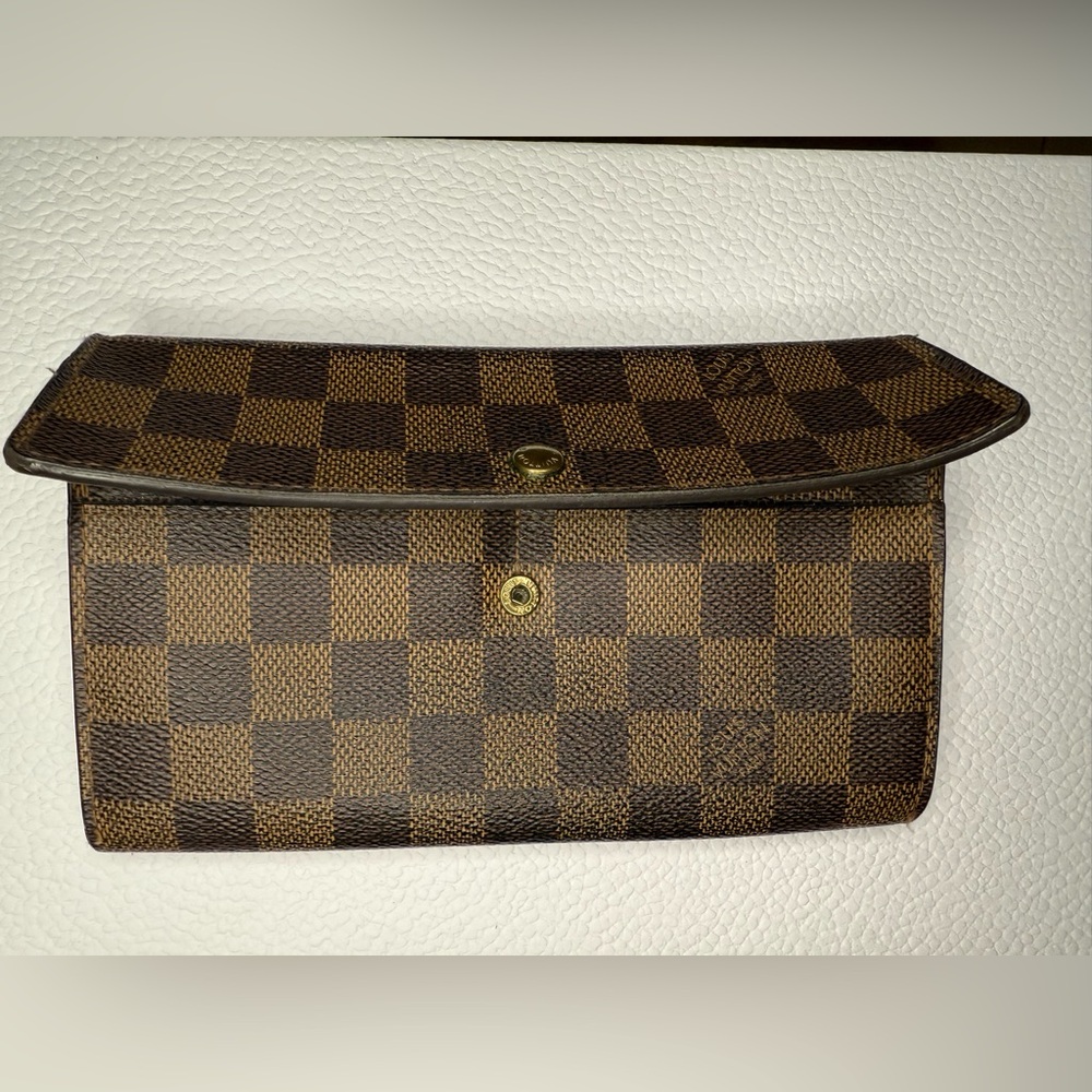 Louis Vuitton Brown Checkered Wallet